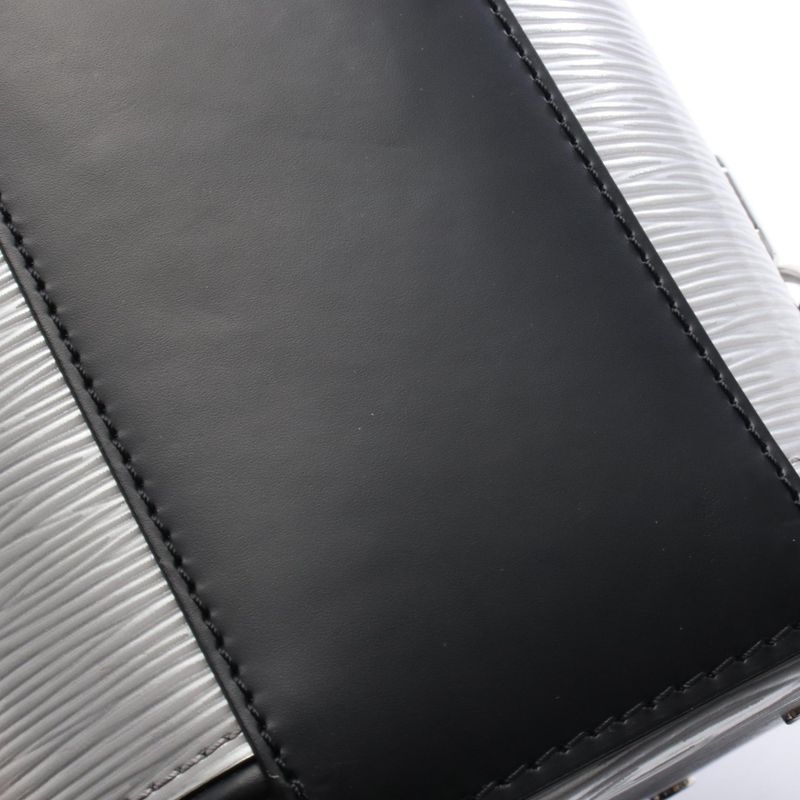 Louis Vuitton Cannes Epi Silver Noir Black Leather — view 7