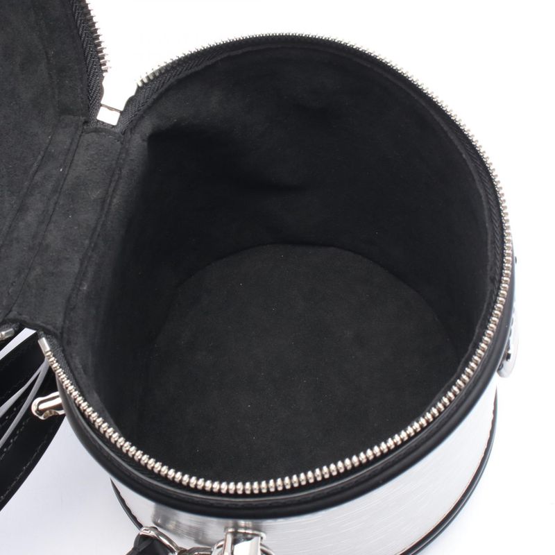 Louis Vuitton Cannes Epi Silver Noir Black Leather — view 3