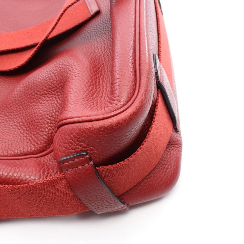 Hermes Shoulder Bag Tibetan Vertical MM Rouge Garance Other — view 9