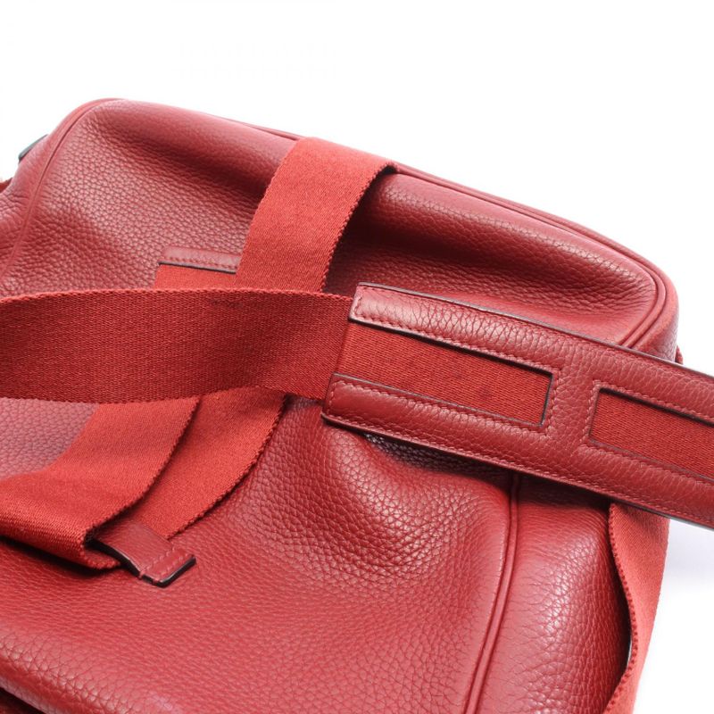 Hermes Shoulder Bag Tibetan Vertical MM Rouge Garance Other — view 8