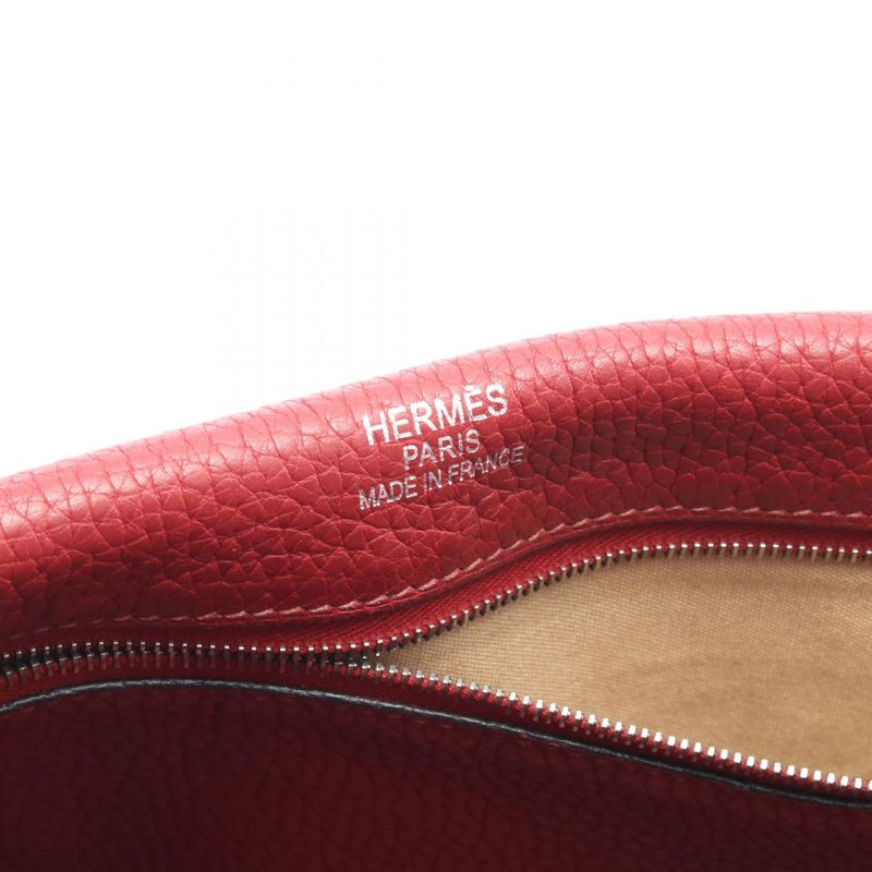 Hermes Shoulder Bag Tibetan Vertical MM Rouge Garance Other — view 4