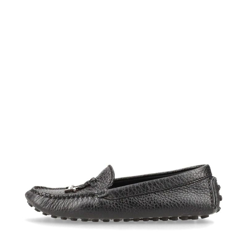 Louis Vuitton 07 Leather Driving Shoes 34 Fa1007 Black — view 2