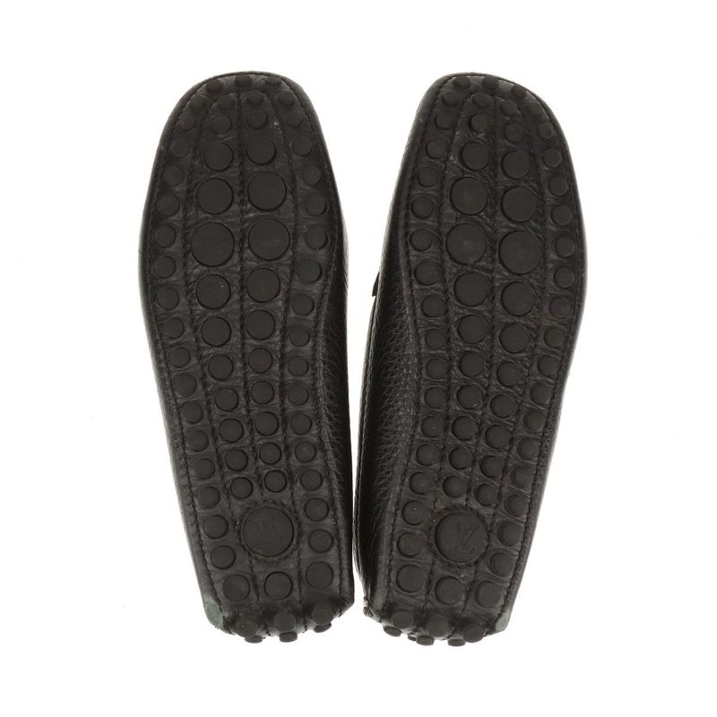 Louis Vuitton 07 Leather Driving Shoes 34 Fa1007 Black — view 8