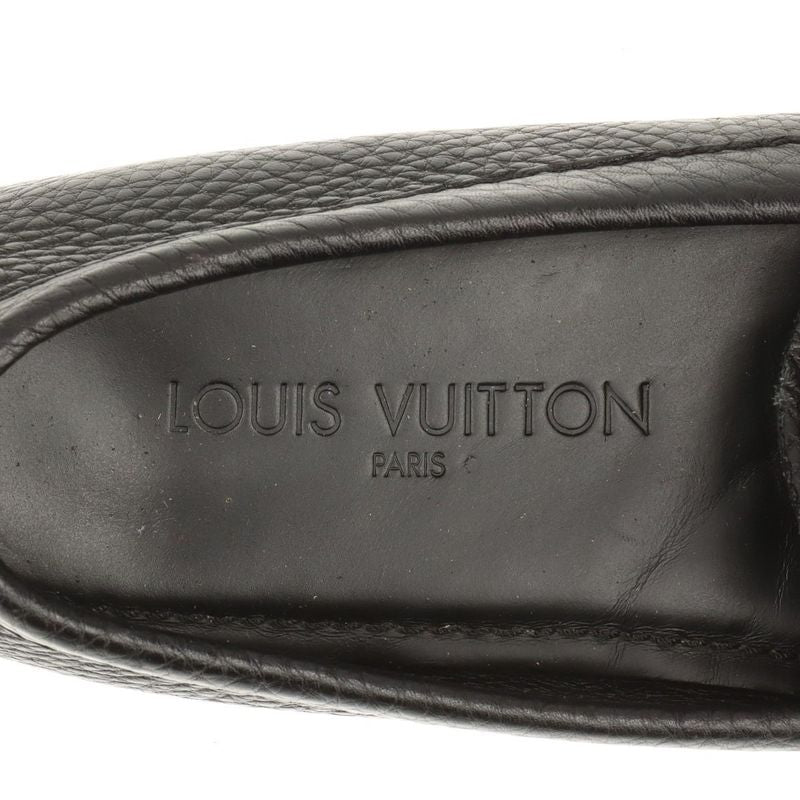 Louis Vuitton 07 Leather Driving Shoes 34 Fa1007 Black — view 9