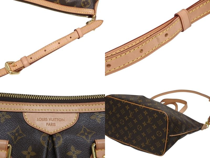 Louis Vuitton Palermo PM Handbag Monogram Leather Gold — view 8