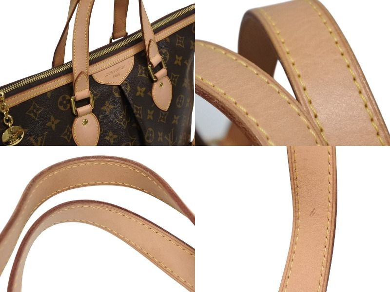 Louis Vuitton Palermo PM Handbag Monogram Leather Gold — view 7