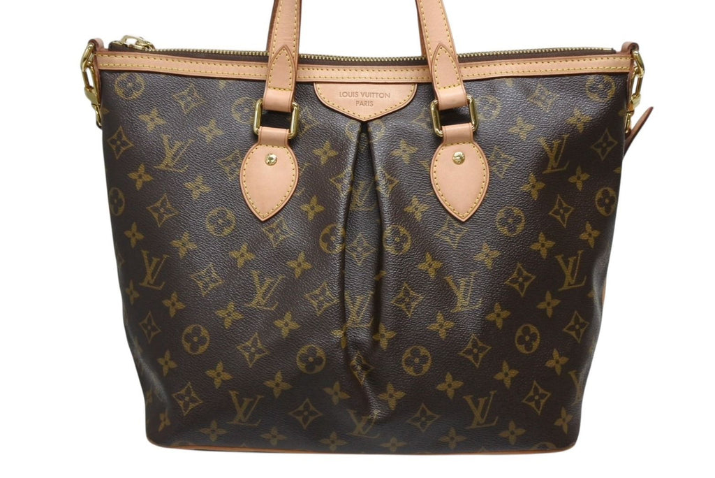 Louis Vuitton Palermo PM Handbag Monogram Leather Gold — view 2