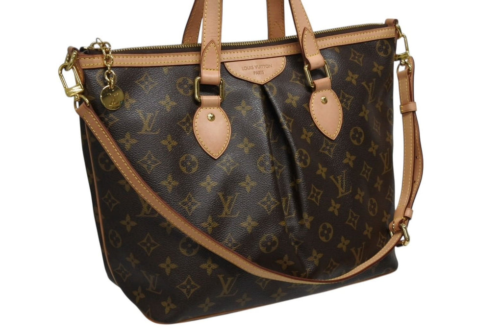 Louis Vuitton Palermo PM Handbag Monogram Leather Gold — view 4