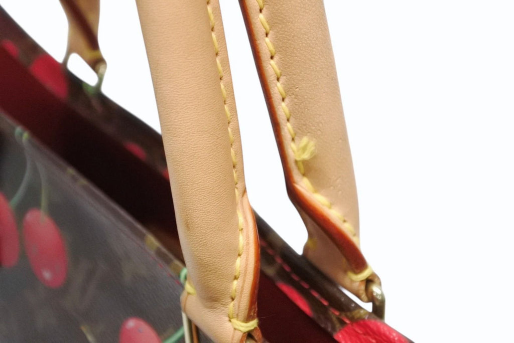 Louis Vuitton Monogram Cherry Sac Plat Tote Bag Brown Takashi Murakami Summer — view 7