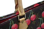 Louis Vuitton Monogram Cherry Sac Plat Tote Bag Brown Takashi Murakami Summer — view 6