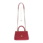 Chanel Coco Handle XS Shoulder Bag Handbag Caviar Leather Red Gold Hardware — view 7