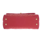 Chanel Coco Handle XS Shoulder Bag Handbag Caviar Leather Red Gold Hardware — view 6