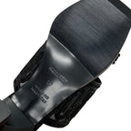 Hermes Gioia 55 Sandals Shoes Suede Black Mule Mesh — view 8