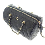 Chanel Quilted Mini Boston 2025 SS Ap4474 2-Way Bag Shoulder Caviar — view 6