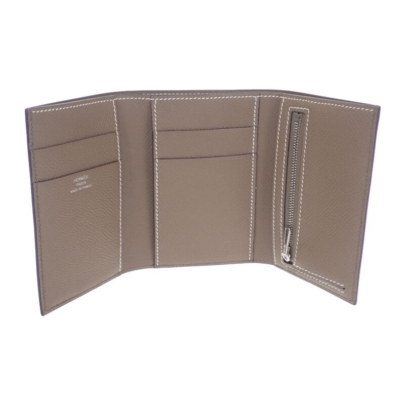 Hermes Bearn Combination Nevelso Trifold Wallet Vaux Epson Etan — view 7