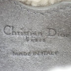 Dior Bobby Medium Shoulder Bag Suede Mouton Gray Gold Hardware Fall — view 9