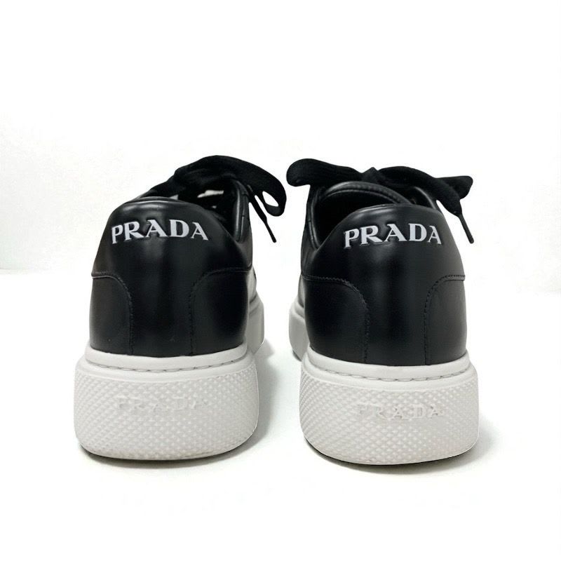 Prada Sneakers Shoes Leather Black Logo — view 5