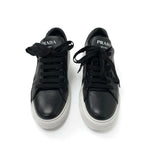 Prada Sneakers Shoes Leather Black Logo — view 2