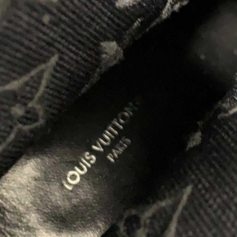 Louis Vuitton Silhouette Line Monogram Boots Short Shoes Fabric Black — view 7