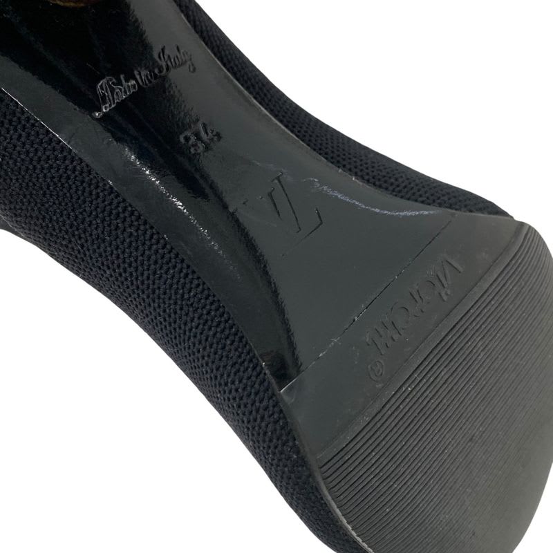 Louis Vuitton Silhouette Line Monogram Boots Short Shoes Fabric Black — view 8