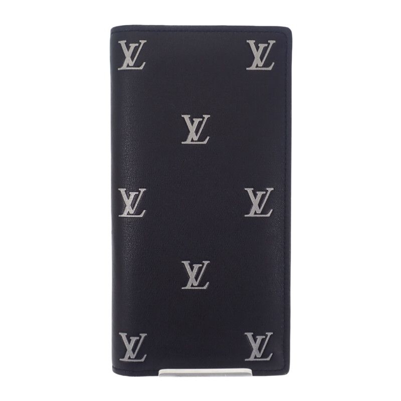 Louis Vuitton Portefeuille Brazza NM Long Wallet Calf Leather Black — view 2