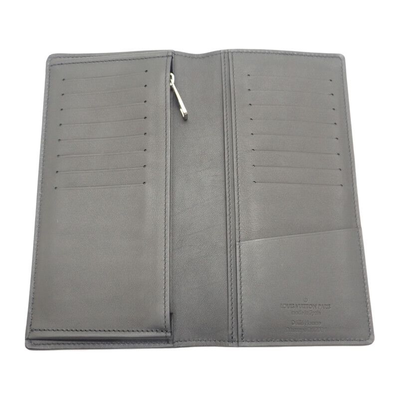 Louis Vuitton Portefeuille Brazza NM Long Wallet Calf Leather Black — view 6