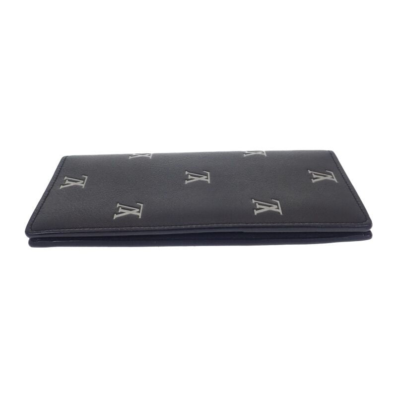Louis Vuitton Portefeuille Brazza NM Long Wallet Calf Leather Black — view 3
