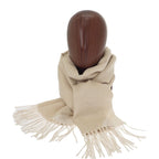 Prada Jacquard Evening Scarf 1 Fs091 dgi f0 X0 a Shawl Silk Cashmere White — view 2