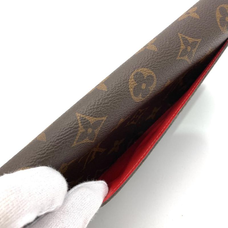 Louis Vuitton Portefeuille Sarah Long Wallet Monogram Canvas Brown Ca0159 — view 4