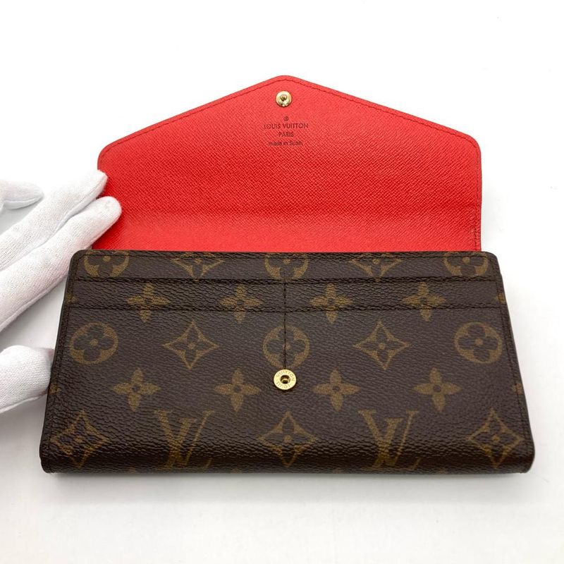 Louis Vuitton Portefeuille Sarah Long Wallet Monogram Canvas Brown Ca0159 — view 5