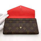 Louis Vuitton Portefeuille Sarah Long Wallet Monogram Canvas Brown Ca0159 — view 5