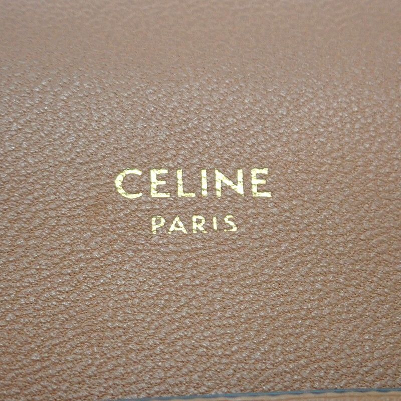 Celine Mobile Pouch 10 G332 cqd Shoulder Bag Phone Lambskin Triomphe Canvas — view 7