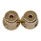 Hermes Amulet Duo Earrings Metal Buffalo Horn Brown Gold — view 5
