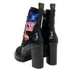 Louis Vuitton Star Trail Line Monogram Boots Short Shoes Leather Black — view 4