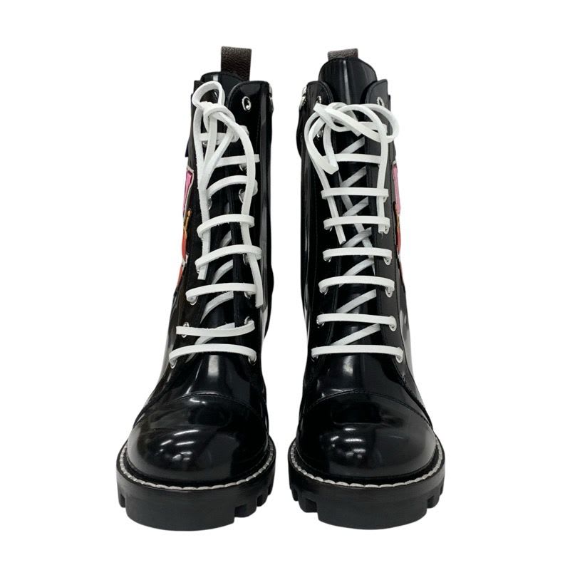 Louis Vuitton Star Trail Line Monogram Boots Short Shoes Leather Black — view 2