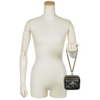 Chanel Vanity Mini Chain Pouch Caviar Leather Black 8-digit 31 st Coco Pearl — view 7