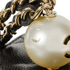 Chanel Vanity Mini Chain Pouch Caviar Leather Black 8-digit 31 st Coco Pearl — view 8