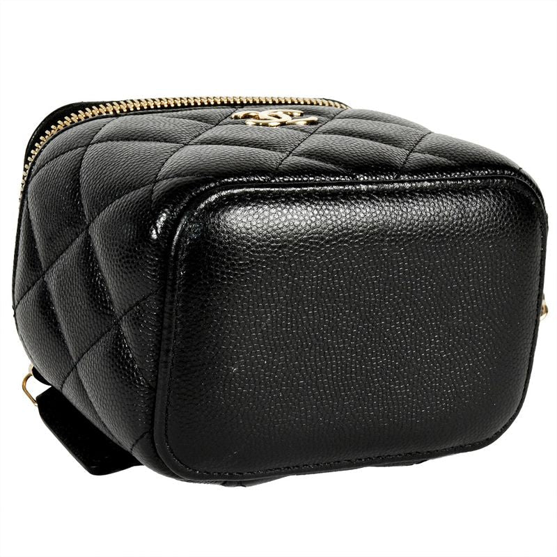 Chanel Vanity Mini Chain Pouch Caviar Leather Black 8-digit 31 st Coco Pearl — view 4