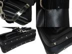Dior Galliano Era Hardcore Shoulder Bag Rhinestone Leather Black — view 6