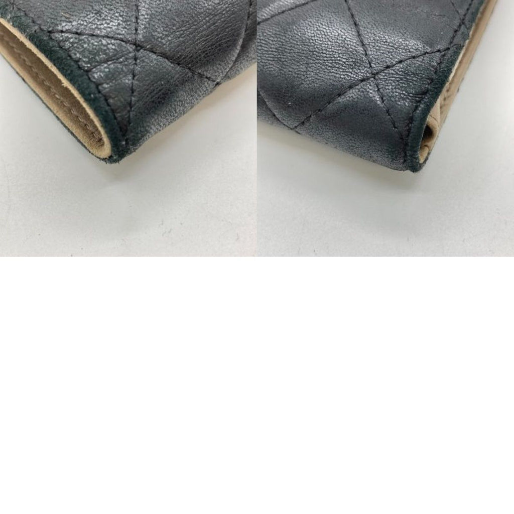 Chanel Quilted Long Wallet Black — view 9