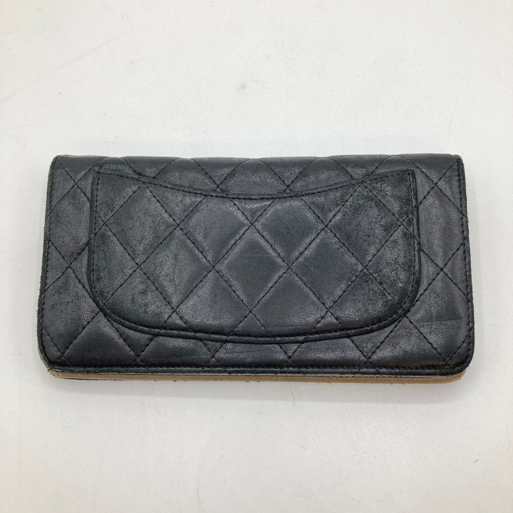 Chanel Quilted Long Wallet Black — view 2