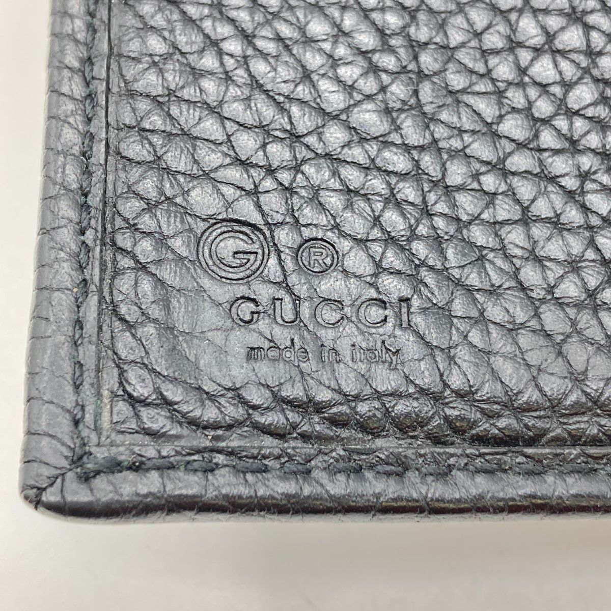 Gucci Soho Trifold Wallet GG Mark Black Shape Softening Yes — view 5
