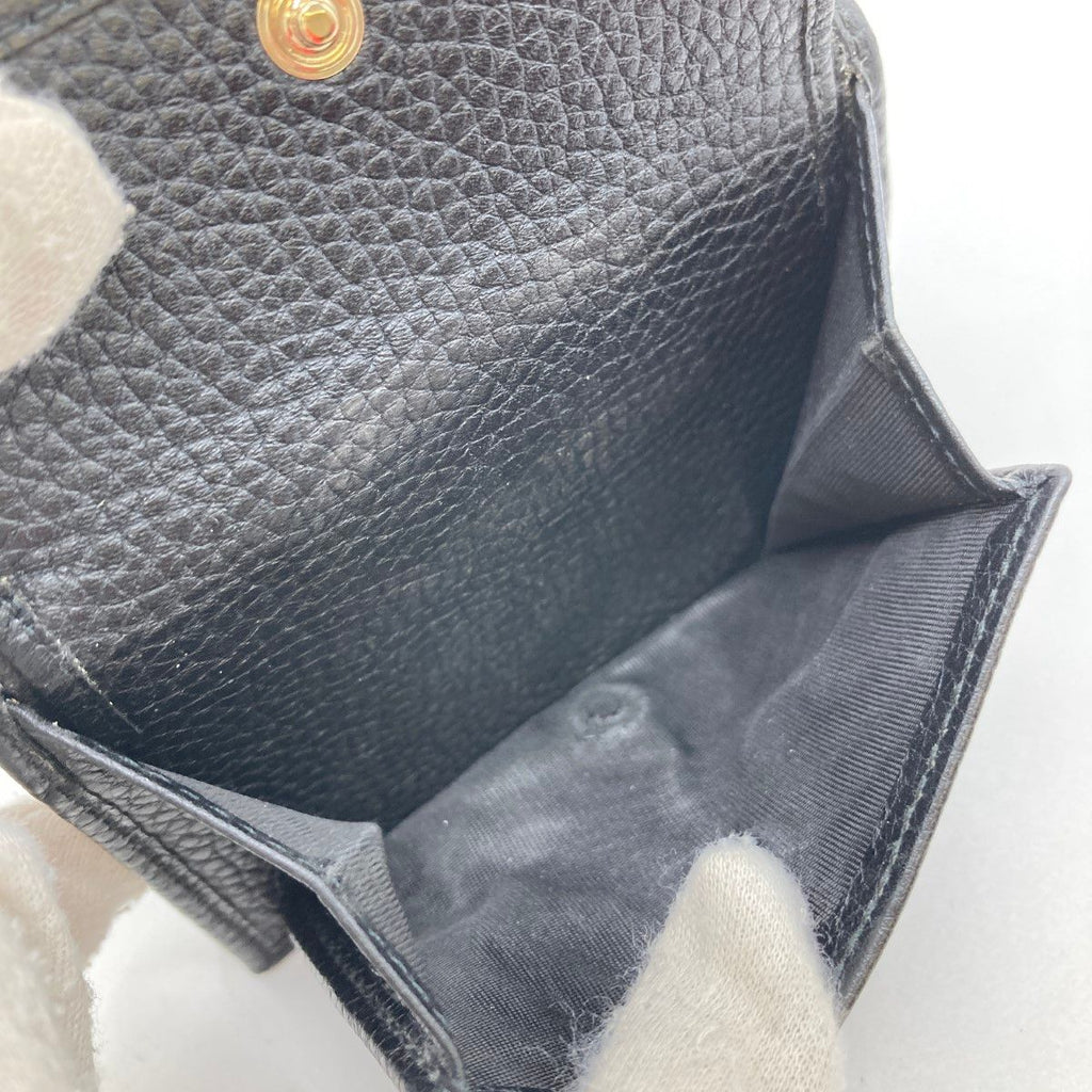 Gucci Soho Trifold Wallet GG Mark Black Shape Softening Yes — view 6