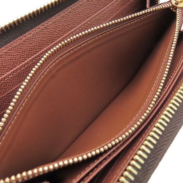 Louis Vuitton Long Wallet Zippy Monogram Canvas Brown Gold Hardware — view 7