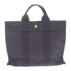 Hermes Her Line PM M Tote Bag Handbag Canvas Gray Men — view 2