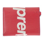 Louis Vuitton Chain Compact Wallet Epi Bifold Red — view 3