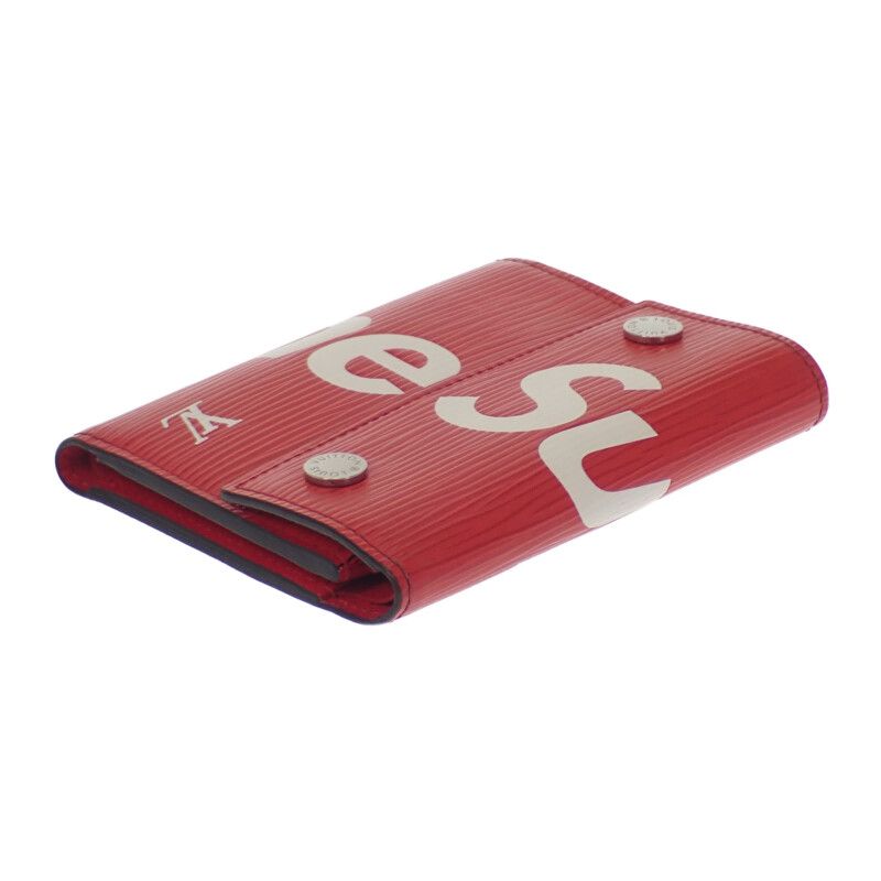 Louis Vuitton Chain Compact Wallet Epi Bifold Red — view 5