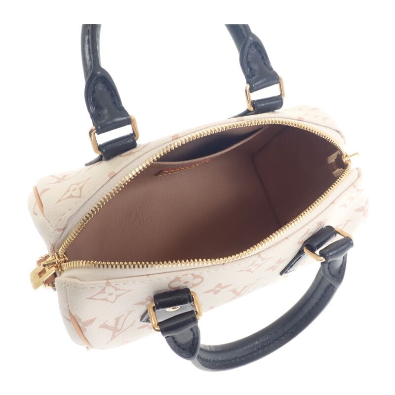 Louis Vuitton Speedy Bandouliere 20 2-Way Bag Monogram Dune White Beige — view 7