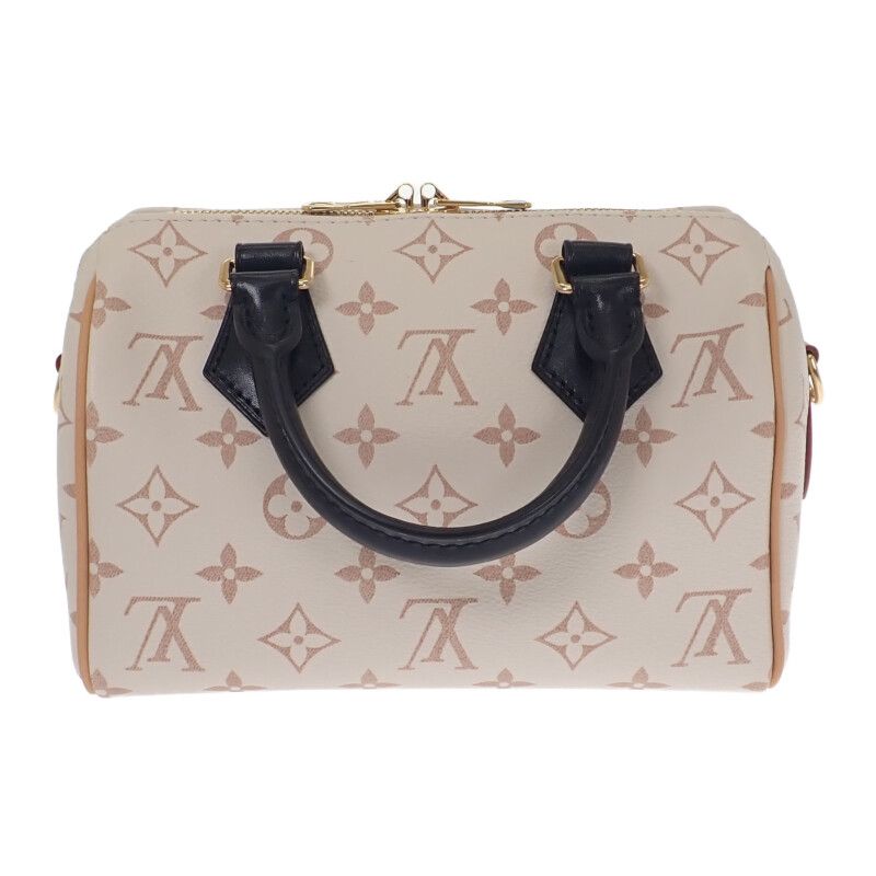 Louis Vuitton Speedy Bandouliere 20 2-Way Bag Monogram Dune White Beige — view 2