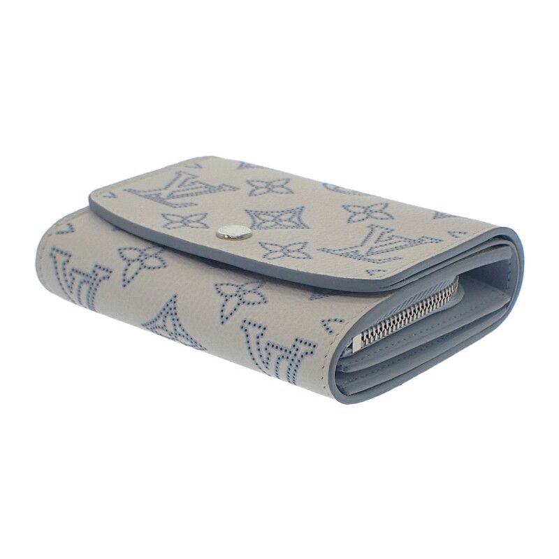 Louis Vuitton Portefeuille Iris Compact Bifold Wallet Monogram Mahina — view 3